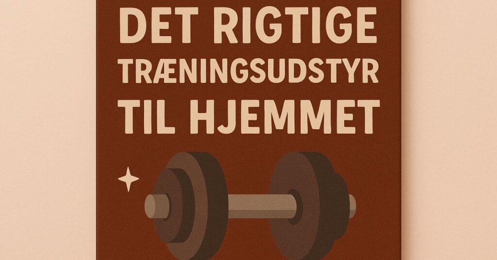 Guide til det rigtige træningsudstyr til hjemmet